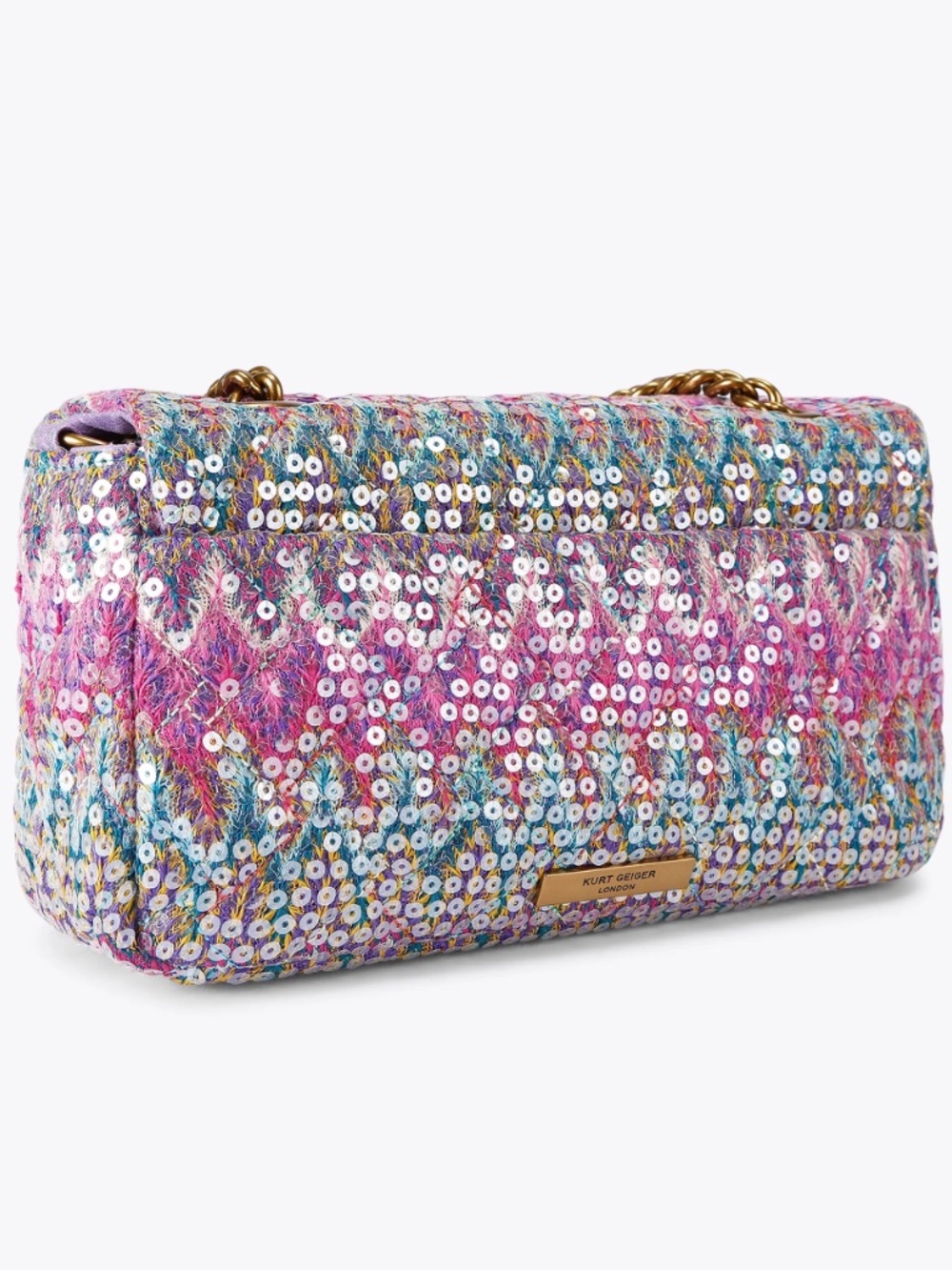 Kurt Geiger London Pimlico Bag in Multicolor Sequin - Picture 3 of 6